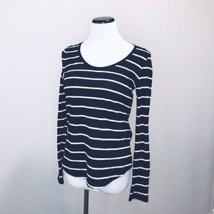 Banana Republic long sleeve striped tee